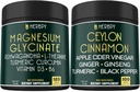 Bundle 6in1 Magnesium Glycinate Lisäravinteet & 6in1 Premium Ceylon Cinnamon Lisäravinteet - Rentoutuminen, Rentouttava päivä & yö, Immuuni, sydän, Digestio & kehon tasapaino tuki