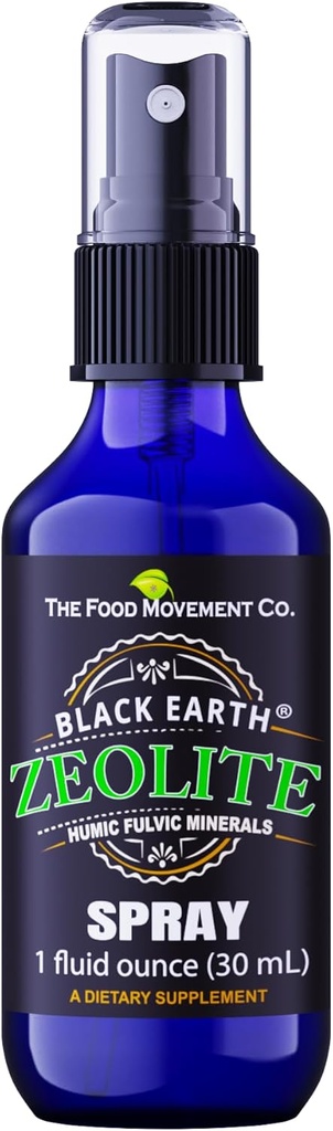 Black Earth Zeoliitti kanssa Hummeri Fulvic Acids, Trace Minerals, aikuisille ja lapsille tukee Gut Health, Immuuni tuki, digestio ja Eliminaatio ja enemmän 1oz neste pumppu ruisku täydentää