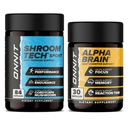 ONNIT Premium Alpha Brain Bundle - Nootropic Brain Supplement (30 greve) för fokus, koncentration och minne + Shroom Tech Sport för träning, energi och kardiovaskulär prestanda (84 greve)