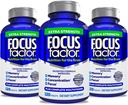 Focus Factory Aikuinen Extra Strength, 120 Count- aivolisäke muistia, keskittyminen, Focus- DMAE, D-vitamiini, DHA- aivojen terveys täydentää ... luotettu Formula- aivojen vitamiinit, Focus pillereitä (3 pakkaus)