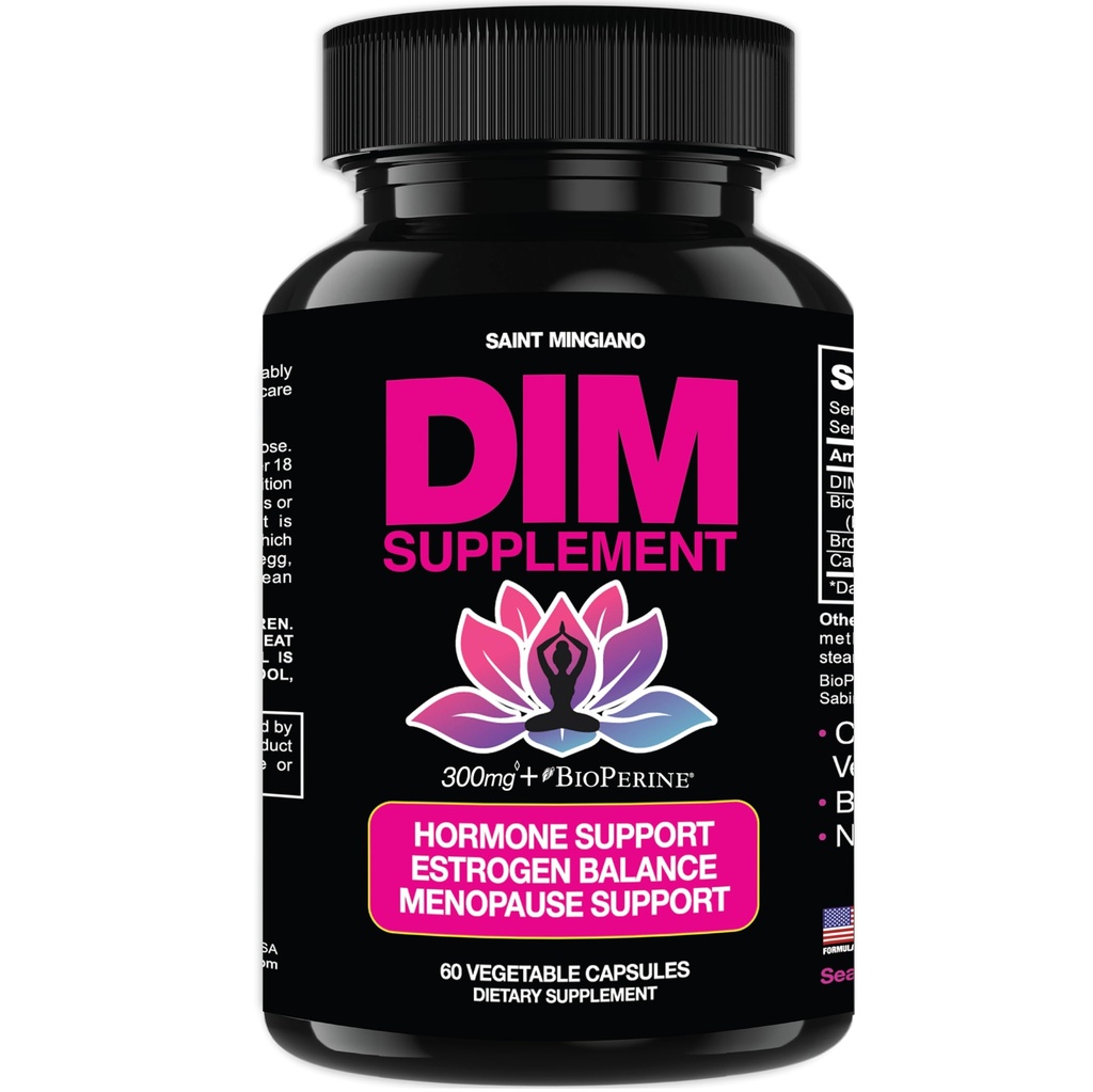 DIM Supplement 300 mg - Hormonitasapaino naisille, ... Estrogeeni täydentää naisille, joilla on kuumat välähdykset ja yöhietot... 60 kapselia