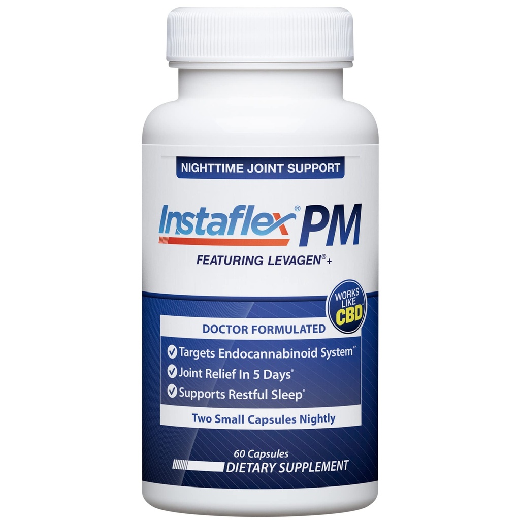 Instaflex PM Nighttime Joint Support Levagen, Tamaflex, GABA, Ashwagandha, Passionflower Extract, liikkuvuus, unituki - 60 capules