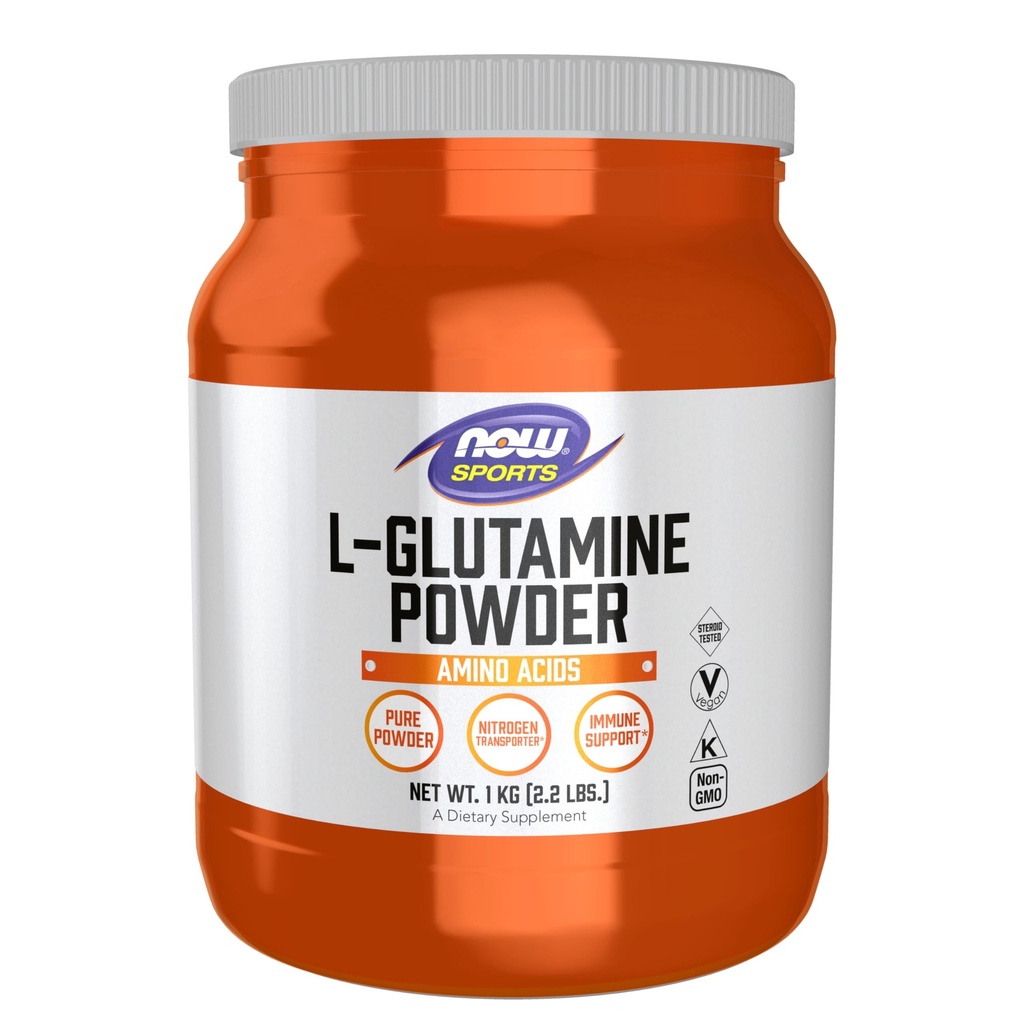 Nu Foods Sports Nutrition, L-Glutamin Pure Powder, Kväve Transporter*, Amino Acid, 35.3-Ounce