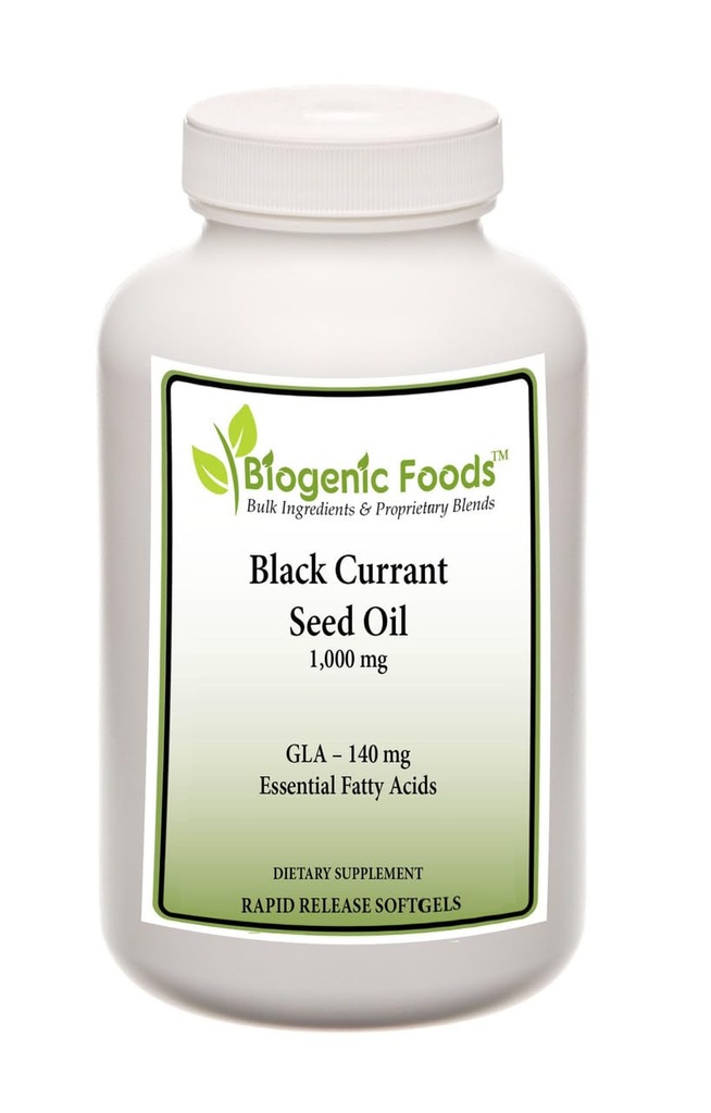 Mustaherukan siemenöljy - Essential Fatty Acid 140 mg Natural Sourced GLA - 1000 mg