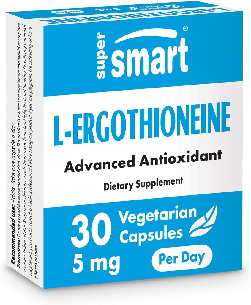 Supersmart L-Ergotioneine Supplement 5mg per päivä (Advanced Antioxidantti)