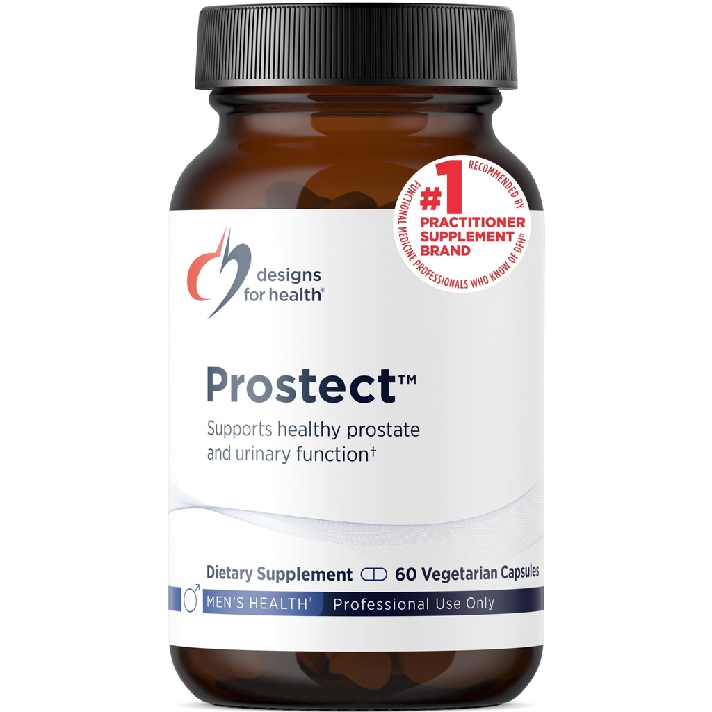 Designs for Health Prostect - Saw Palmetto-Free Prostate lisäravinteet miehille - Virtsan toiminta + Eturauhastuki - Karpalo, Pollen + Pomegranaattiuute - Miesten terveys täydentää (60 kapselia)