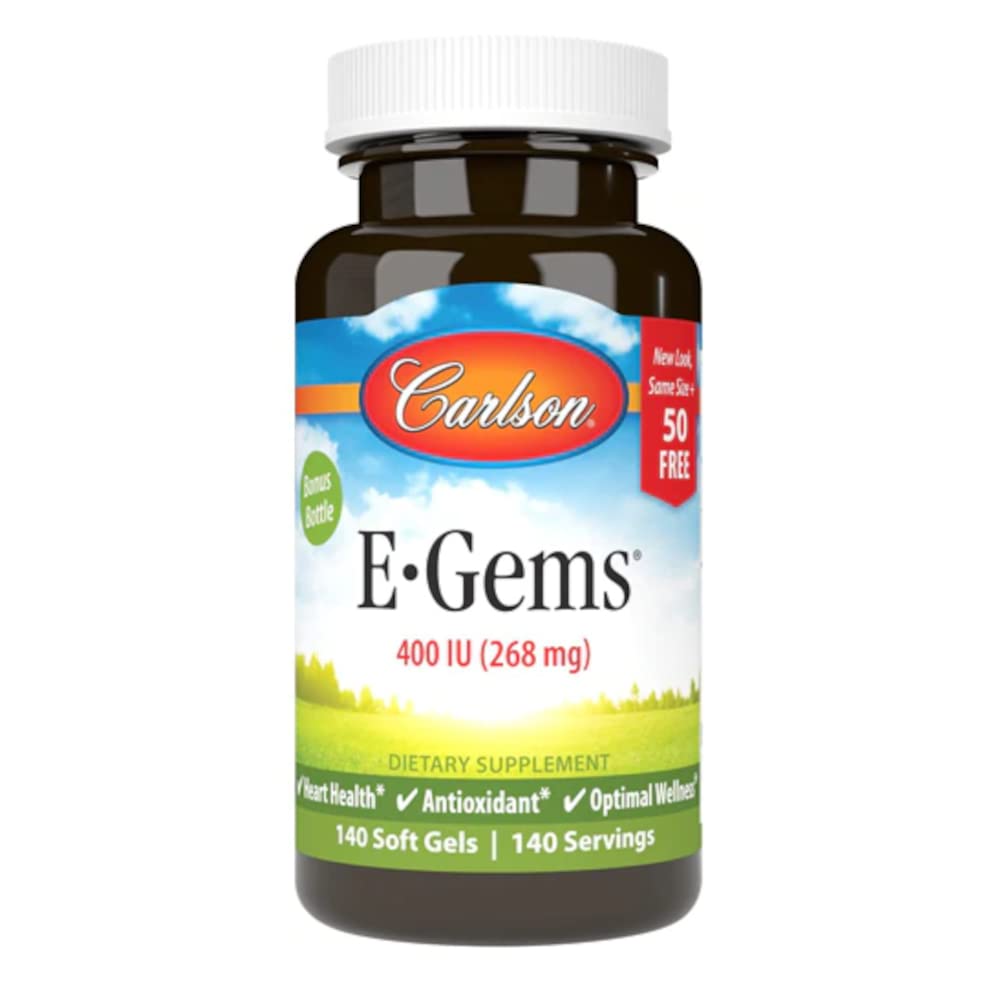 Carlson E-GEMS - 400 IE - 140 Softgels