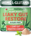 Yuve Gut Health Restare, Vegan & non-GMO Vuotavan Gut Repair lisäravinteet, auttaa lievittämään turvotusta, närästys, ummetus, kaasu & SIBO, L-glutamiini, lakritsi, & Aloe, Pharmaceutical Grade, 30 Servs