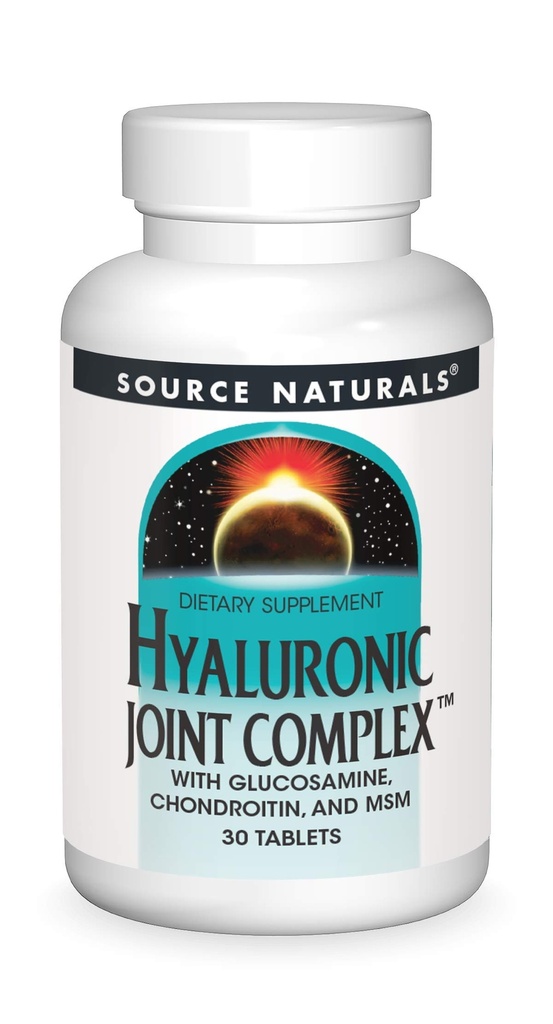 Source Naturals Hyaluronic Joint Complex with Glukosamiini, Chondroitin & MSM - 30 tablettia