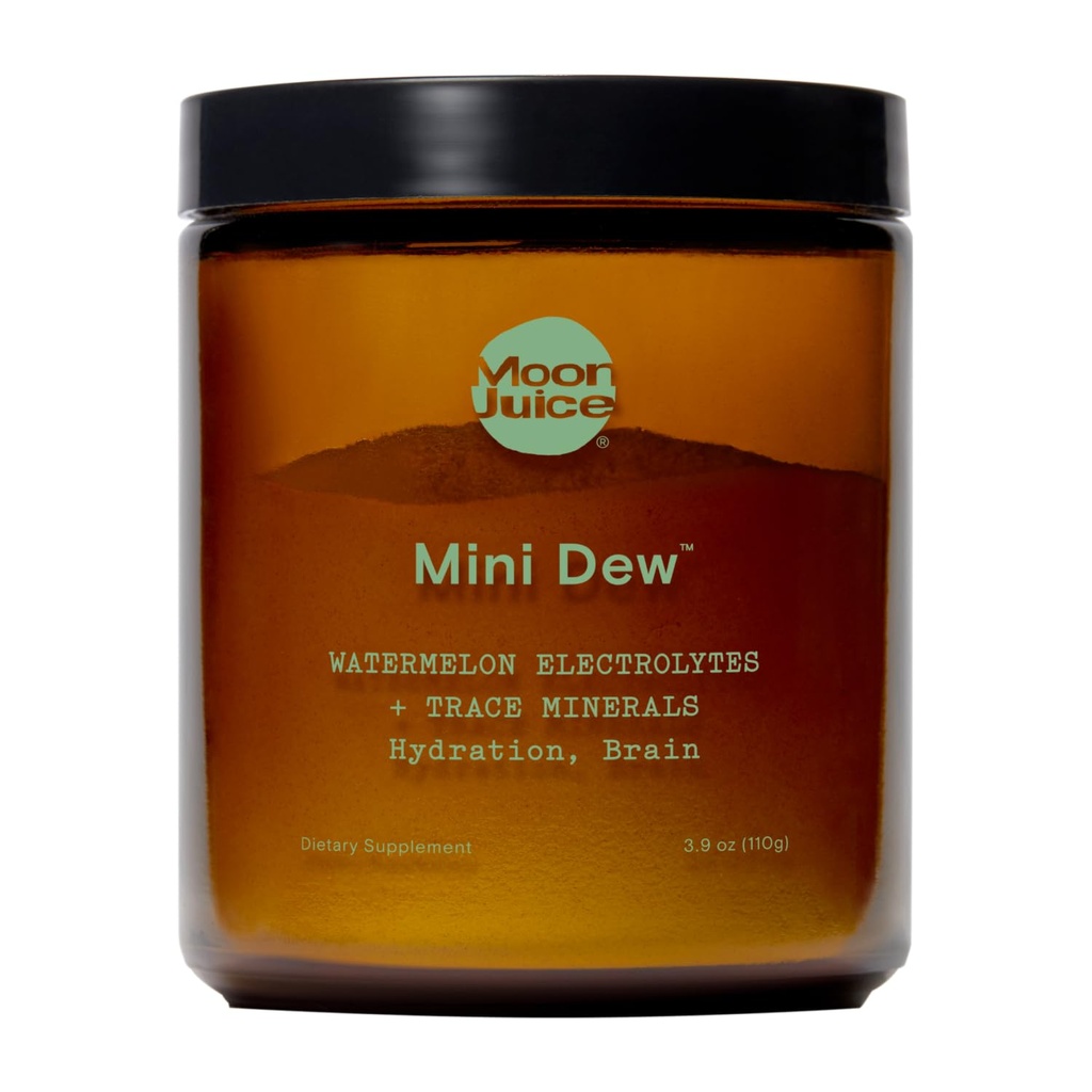 Moon Juice Mini Dew Electrolytes Powder - Sokerittomat mineraalit & Elektrolyytti Hydraation Powder for Instant Hydration & Brain Support - Magnesium, kalsium, kalium, vaaleanpunainen suola, vesimeloni, 30 tarjoilua