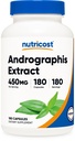 Nutricost Andrographis Extract 450 mg, 180 kasvissyöjän kapselit - ei-GMO & gluteeniton