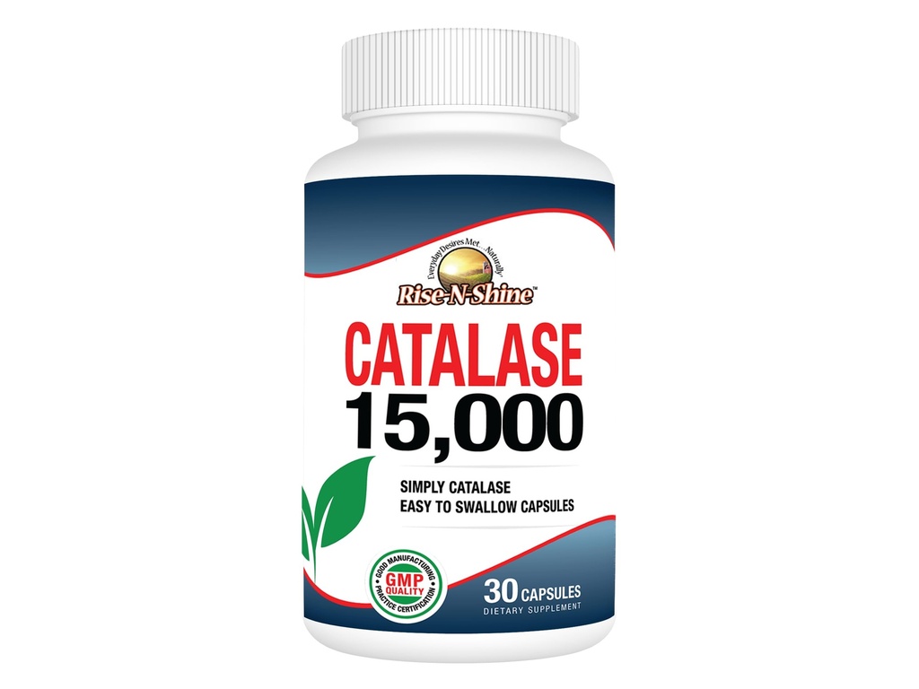 Rise-N-Shine Catalase täydentää 15,000 - Tehokas antioksidantti Enzyme hiusten terveyden tuki- hiusten täydentää vahva hiusten tuki - 30 kapselia