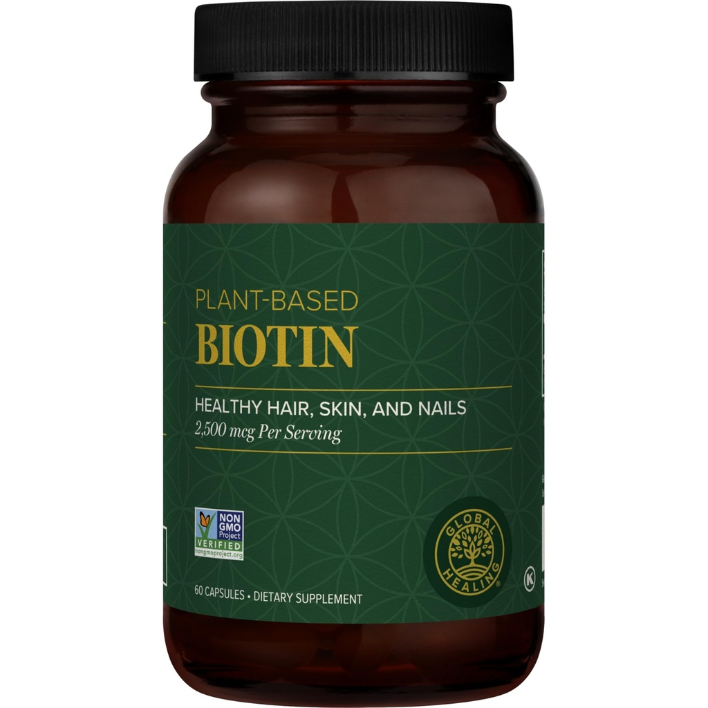 Global Parannuskeskus - Biotiini (Vitamin B7) Biotiini hiusten kasvua täydentää vitamiineja, tukee Radiant iho, ja vahvempi kynnet, hiustenlähtö vitamiineja naisille ja miehille, enemmän kuin 1000 mcg