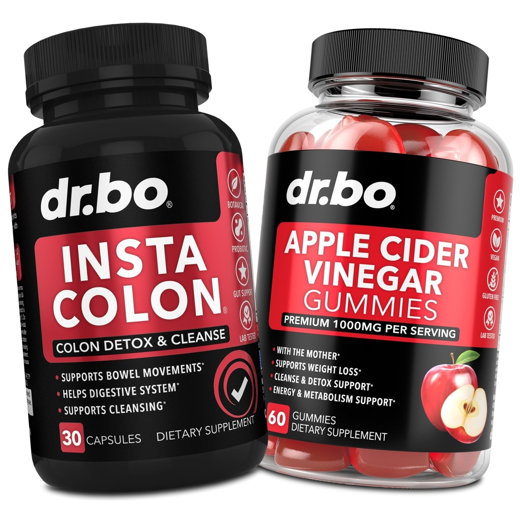 Colon Cleanser Detox & ACV Apple Siideri Viinietikka Gummies - 15 päivän Colon Cleanse pillereitä Kakka Flush & ACV Gummies täydentää - Bowell Movement lisäravinteet suoliston vatsan turvotus Gut tuki
