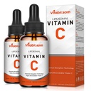 Liposomaalinen C-vitamiini 2000 mg nestemäinen aikuisille, suuri imeytyvä VIT C, Maksimoi C-vitamiini, immuunijärjestelmä ja antioksidantti tuki, 60ML (2 pullo)