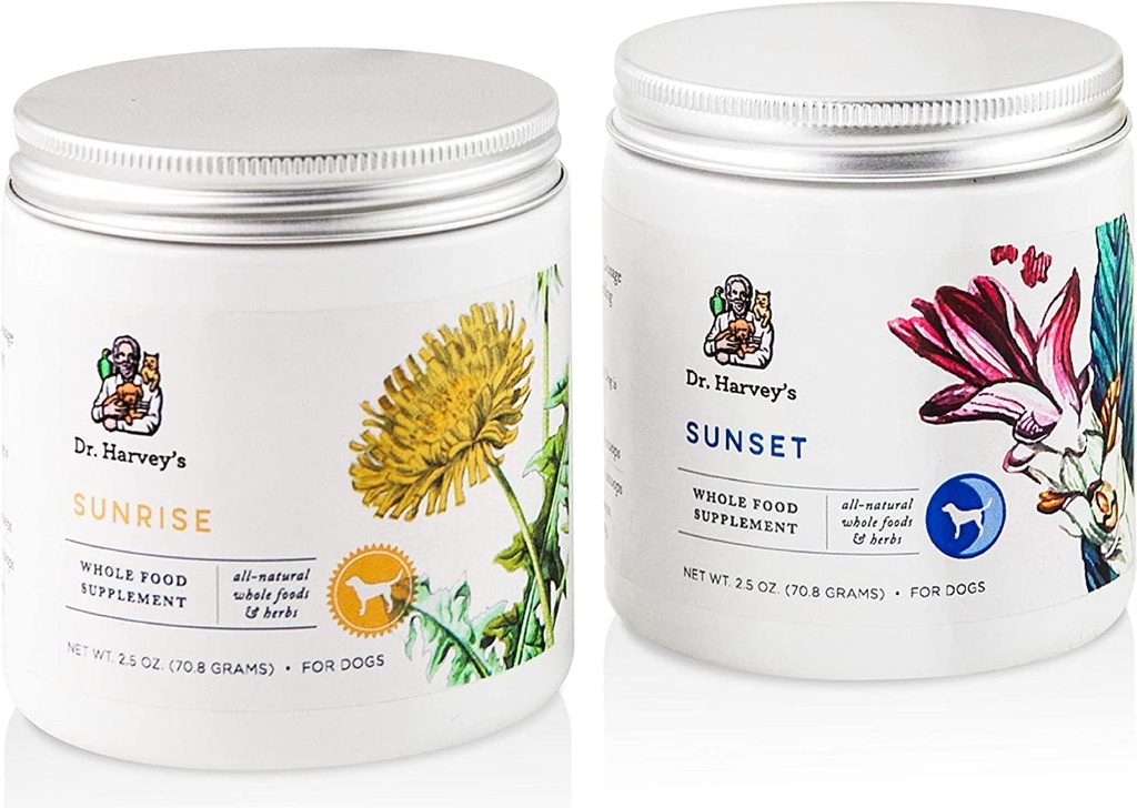 Dr Harvey's Solaris Immune Support Whole Food Supplement för hundar, morgon och kväll Formel, 2,5 Ounces (2 Pack)