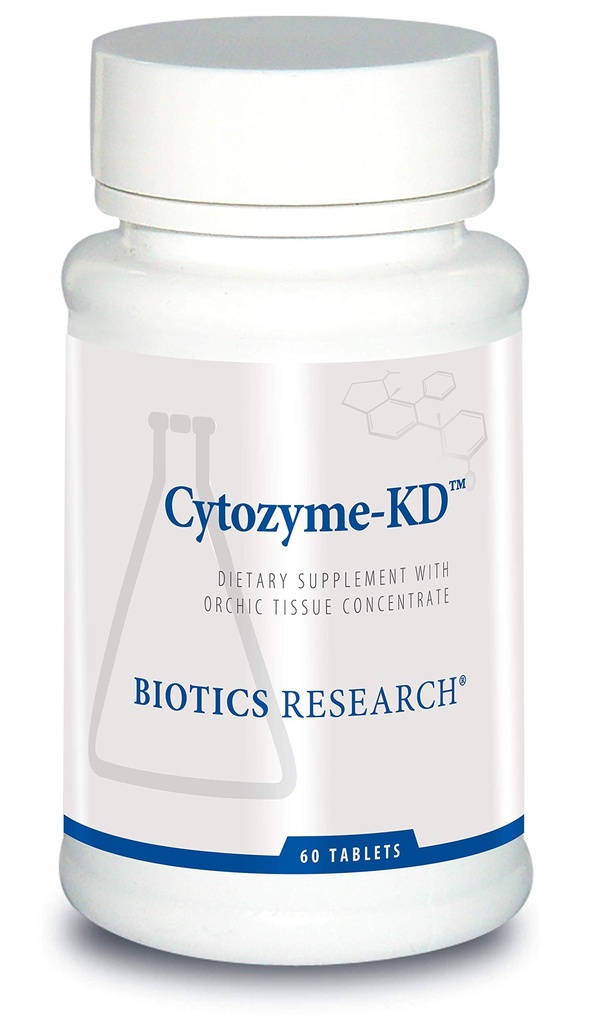 Biotics Research Sytozyme KD Vastasyntynyt Munuaiset, tukee munuaisten terveyttä, sydänterveyden, SOD, Catalase, Potent antioksidantti aktiivisuus, 60 tablettia