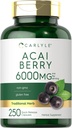 Carlyle Acai Berry kapselit 6000 mg ... 250 Count ...