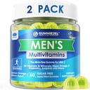 2 pakkaus - Miesten Multivitamiinit Gummies, Multiminerals, Vegan Omega 3, CoQ10, Probiootit, Päivittäiset miesten vitamiinit C D E B6 B12, Methylated Multivitamiini miesten, energia, immuniteetti, sokeriton, Vegan (ei rautaa)