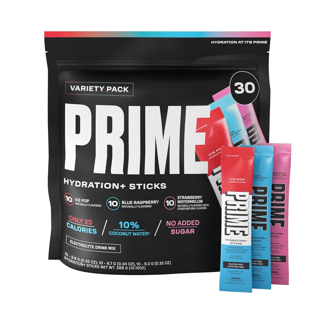 Prime HYDRATION+ Sticks Variety Pack 