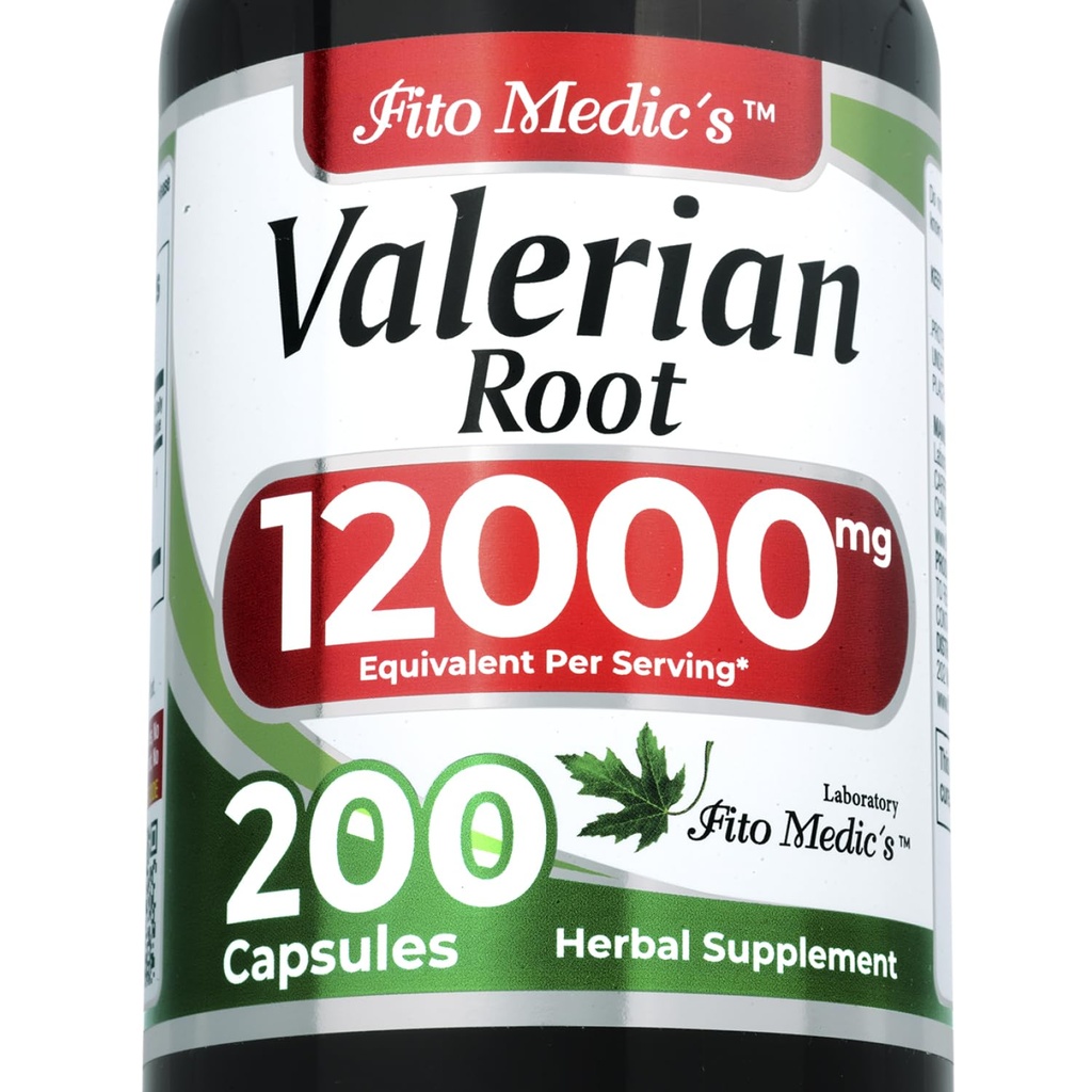 FITO MEDIC' n laboratorio ... Valerian juurikapselit...200 kapselia....12000 mg