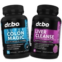 Colon Cleanser Detox & Liver Cleanse - 15 päivän Colon Cleanse pillereitä Probiootti & Liver Detox Tuki täydentää maitoa Thistle Voikukka - Bovel liikkuvuus täydentää suoliston vatsan turvotus Gut