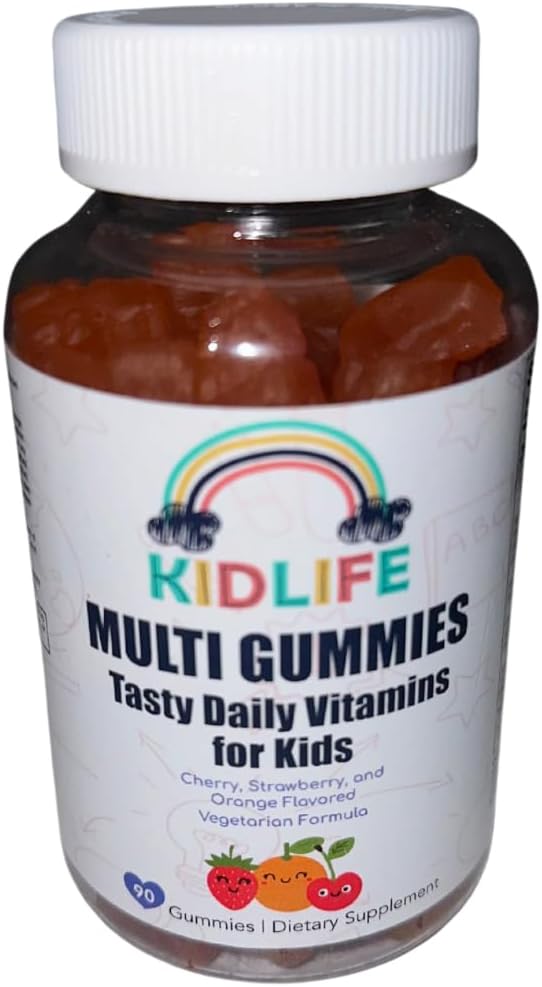 KJ3 Essentials KIDLIFE Daily Gummies- vitamiinit lapsille 90 kreivi Vegan. Immuunituki. Pehmeä ja maukas
