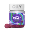 OLLY Pidä se Liikkuva Ummetus Relief, Raparperi, Prunes, Amla - Plum Berry Flavor - 30ct