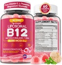 Metyyli-B12 Gummies 5000 mikrog/10000 mikrog w/L-Metyylifolaatti, B6, leijonan mane-sieni, CoQ10, PQQ, magnesium-Glycinate, ekstravahvuus Liposomaalinen B12-vitamiinikompleksi energia-, tarkennus-, aivo- ja immuniteetti-Back