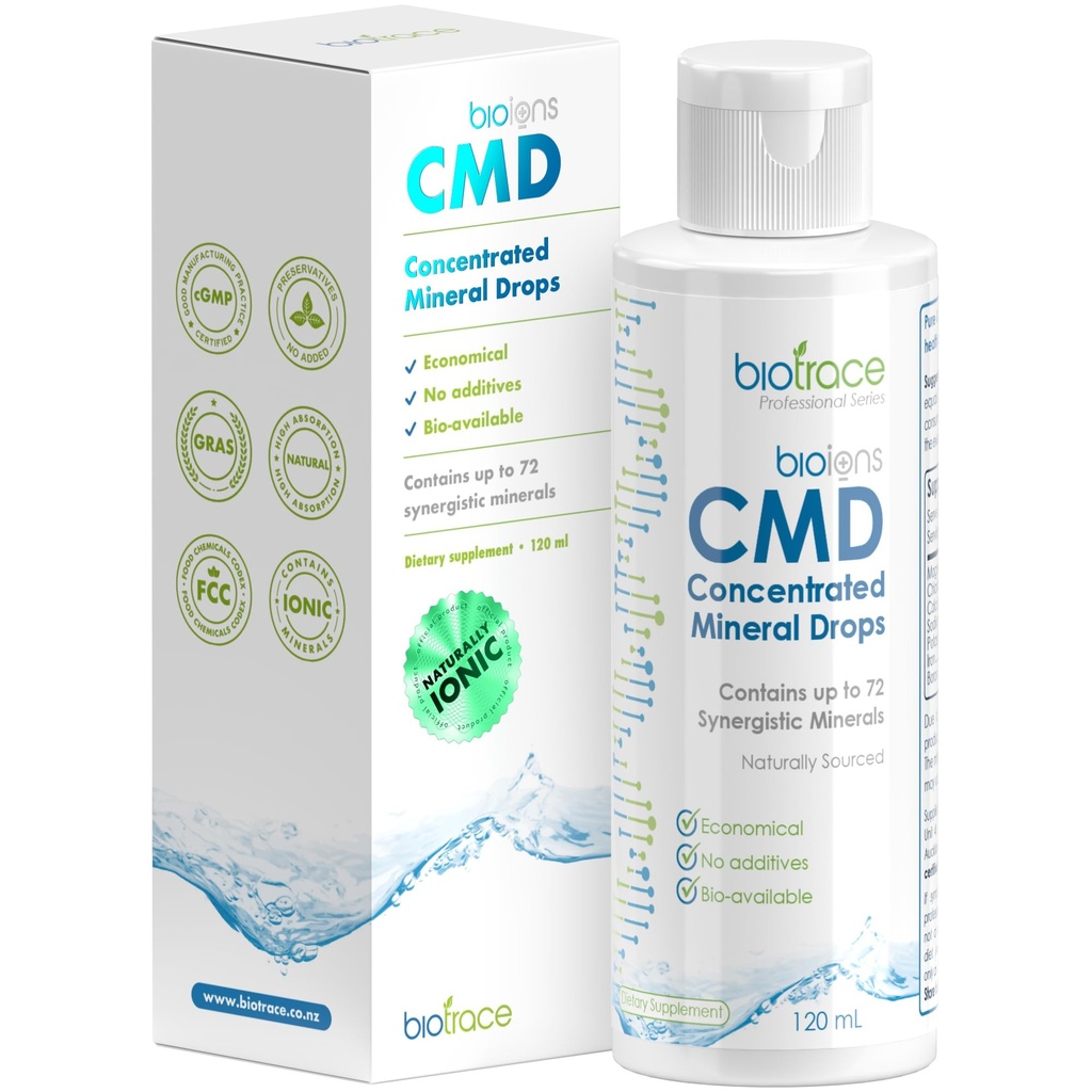 BioTrace Dead Sea Trace Mineral Drops Trace Minerals, Ionic Liquid Magnesium, Kloridi, Kalium