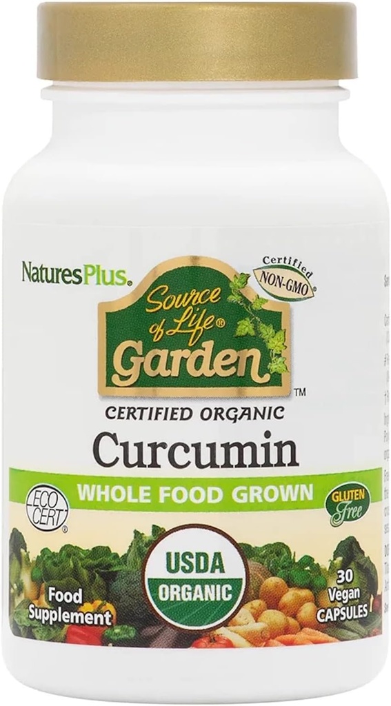 Nature's Plus - Life Garden Curcumin 400 mg, 30 vegaanista kapselia