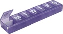 EZY DOSE Weekly (7-Day) AM / PM Pill Planner, Medicine Case, Vitamin Organizer Box, 3X-Large Locking Compartments till säker receptbelagd medicin, förebygga oavsiktlig spillning, färg kan variera, BPA Free