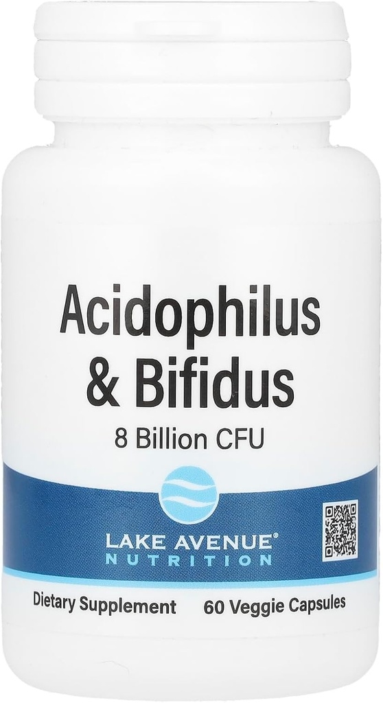 Kalifornia Gold Nutrition Acidophilus ja Bifidus, Probiootti Blend yhdessä Lactobacillus acidophilus, Bifidobacterium lactis ja Bifidobacterium longum, 60 kasviskapselia