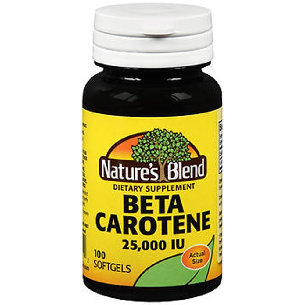 Nature's Blend Beta Caroline 25000 IU - 100 pehmeää geeliä, pakkaus 2