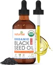 USDA Musta Cumin Seed Oil Organic ... Nigella Sativa Musta siemenöljy Organic Cold Pressed & jalostamaton lasipullo Vegaani, ei-GMO: n Seed Oil Organic ...