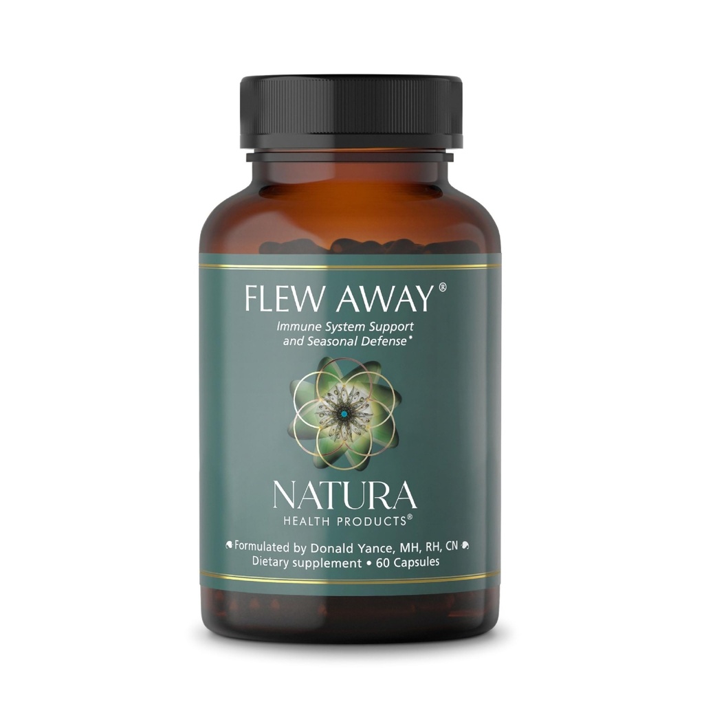Natura Health Products lensi pois täydentää - Immuunijärjestelmän tuki & kausittainen puolustus - Featuring Ginger, Elderberry, Propolis ja Eucalyptus (60 kapselia)