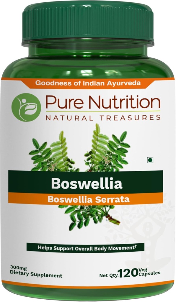 Pure Nutrition Boswellia Serrata 15:1 Extract 600mg ... 120 Cap... 65% Boswellic Acids...