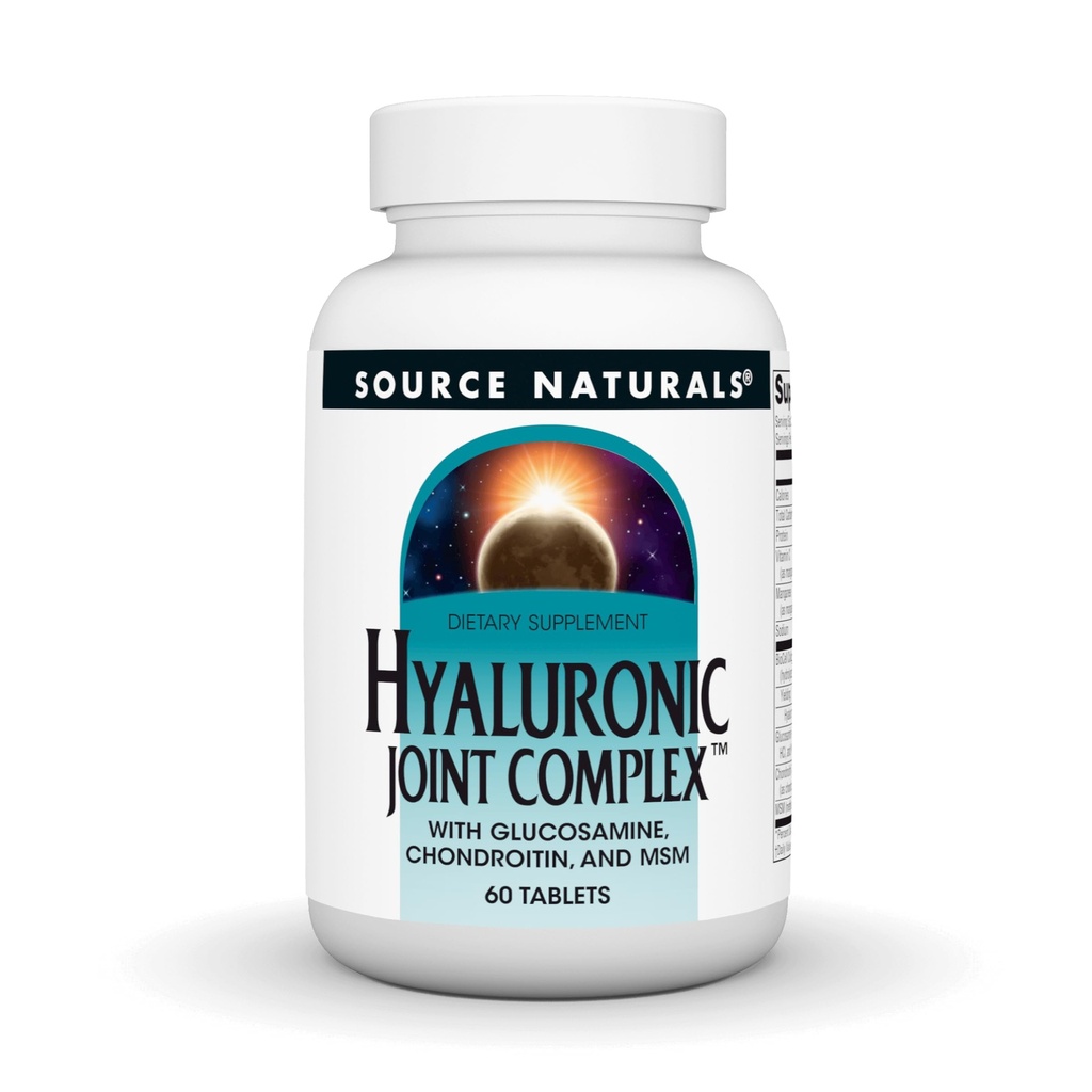 Source Naturals Hyaluronic Joint Complex with Glukosamiini, Chondroitin & MSM Extra Strength - 60 tablettia