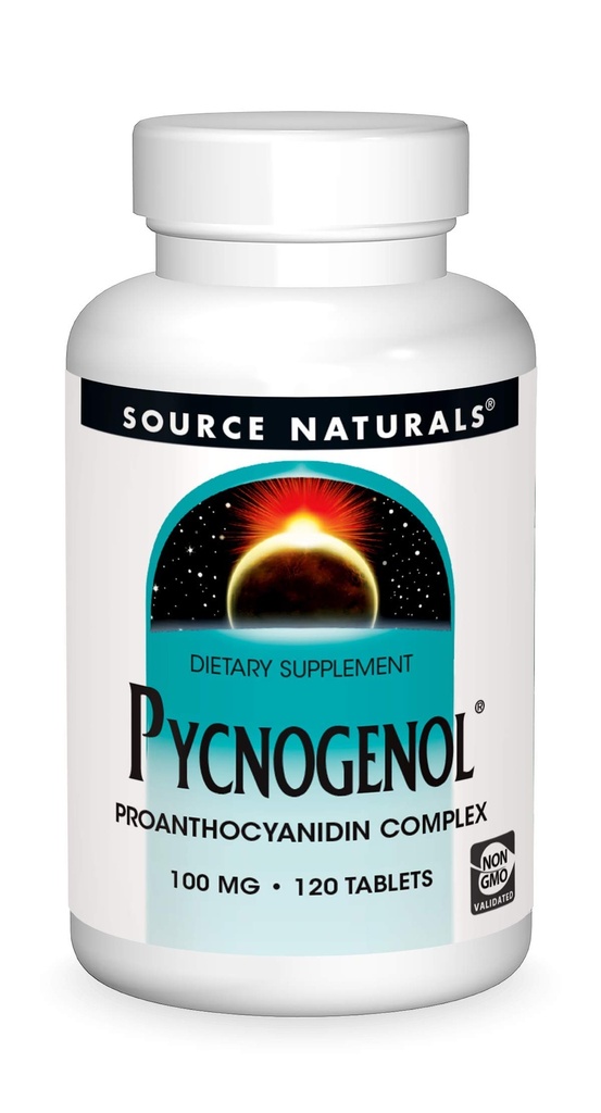 Source Naturals Pycnogenol, Proantosyanidin Complex, 100 mg - 120 tablettia