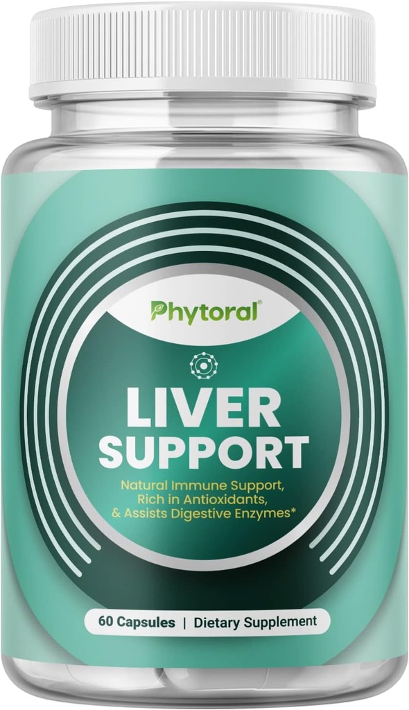 Liver Support Supplement med Zink Oxide - Immune Support Supplement för immunitet med Silymarin Milk Thistle Extract Dandelion Root och Artichoke - Liver Health for Cleanse
