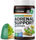 BIO KRAUTER Adrenal Support Gummies - 60 Chews - Rhodiola & Ashwagandha Gummies med vitamin C, B6, B12 - Vegan Mood Support Supplement