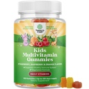 Natures Craft Plant Based Kids Multivitamiini Gummies - Monivitamiini lapsille Immuniteetti Tuki Gumies vitamiineja A C D3 E B ja Sinkki Liivate ja Gluteenittomat ei-GMO-vitamiinit Gummy Formula 120ct