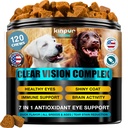 Eye Vitamiinit koirille - Koiran Vision täydennysosa kyyneltahroja, koiran silmänhoito, Immuuni tuki - vitamiini С, porkkana, kalaöljy, Lutein - 180 pehmeää purtavaa ankan maku - kaikki rodut ja ikä