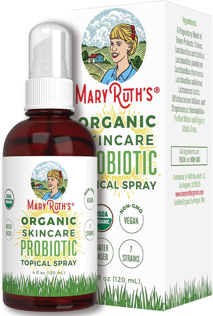 Topial Probiotic Liquid USDA Organic Topical Probiotics for Digestive Health Lactobacillus Acidophilus Probiotic Gut Health & Immune Support Supplement Vegan Non-GMO Gluten Free 4 Fl Oz