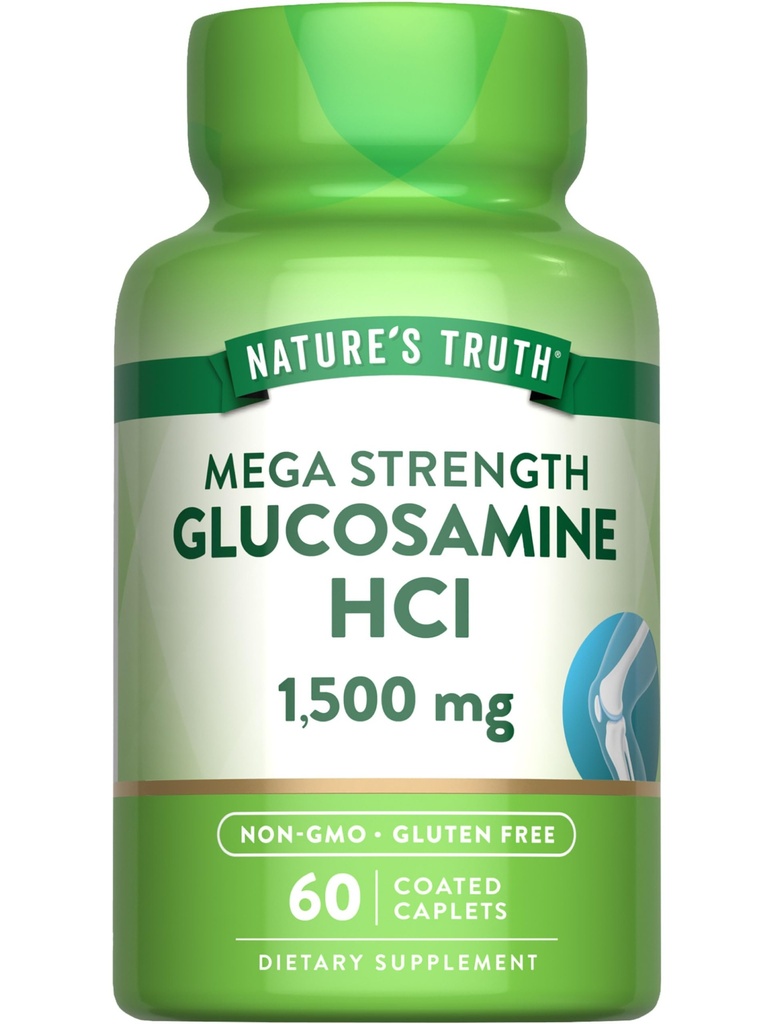 Nature's Truth Glukosamiini HCI 1500 mg ... 60 Caplets...