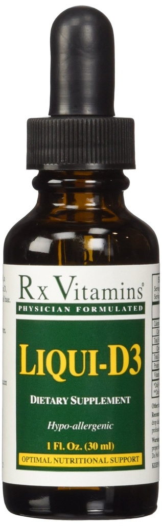 Rx Vitamiinit Liqui-d3 2000 Iu, 1 Fl Oz (pakkaus 1)