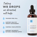 Consult Health W8 Drops -Doctor Formulate Liquid Weight Loss täydentää DygloFit- tukee ruokahalu ohjaus, aineenvaihdunta & Hormonitasapaino - luonnollinen antioksidantti suojaus-2 Dropper kahdesti päivässä