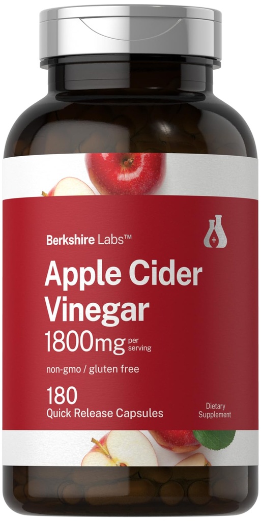 Horbaach Apple Siideri Viinietikkakapselit ... 1800 mg... 180 kreivi...