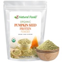 Z Natural Foods Organic Pumpkin Seed Protein Powder - Ravint-Dense Kuitu täydentää, Vegaani kurpitsa proteiinijauhe hiukset ihon kynnet Lihasterveys - Ihanteellinen Smoothies Shake Baking Reseptit, 1 lb
