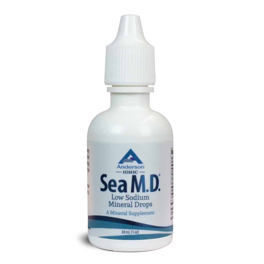 Anderson Sea M.D. Trace Mineral Drops, Ionic Electrolyte Magnesium Supplement, Aids in Muscle Cramps, Liquid Magnesium ja Trace Mineral, helppo ottaa (1 Ounce)